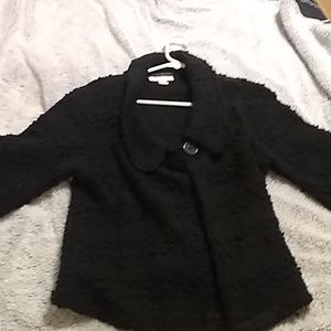 Christopher Banks black nubby sweater